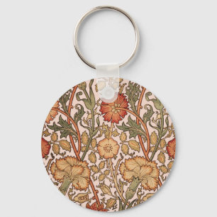 Chaveiro William Morris Pink e Rosa Trabalho de arte