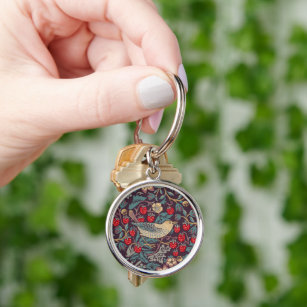 Chaveiro William Morris Strawberry Thief Keychain