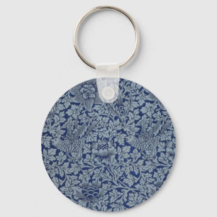 Chaveiro William Morris Vintage Pattern Bird e Anemone