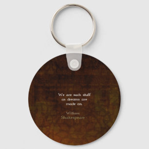 Chaveiro William Shakespeare - Citação do Sonho Inspiraci
