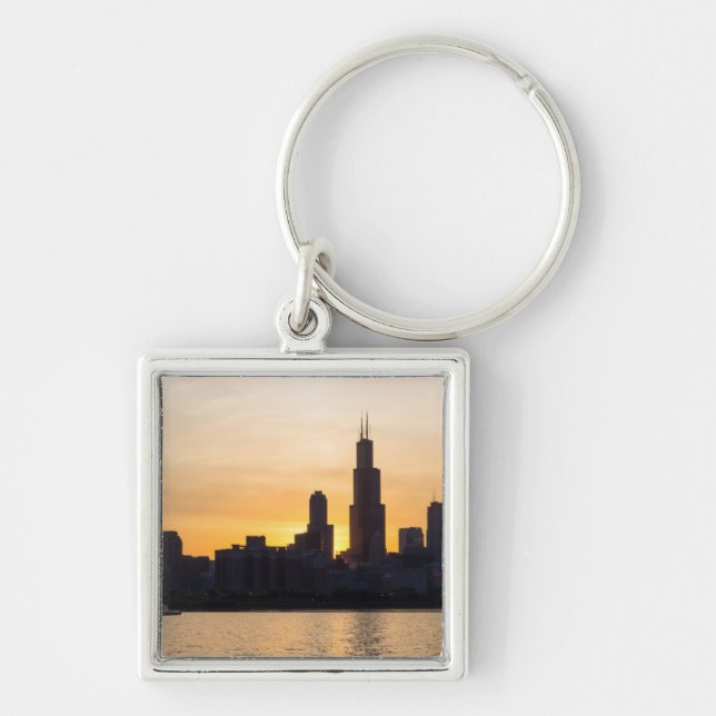 Chaveiro Willis Tower Sunset Silhouette (Frente)