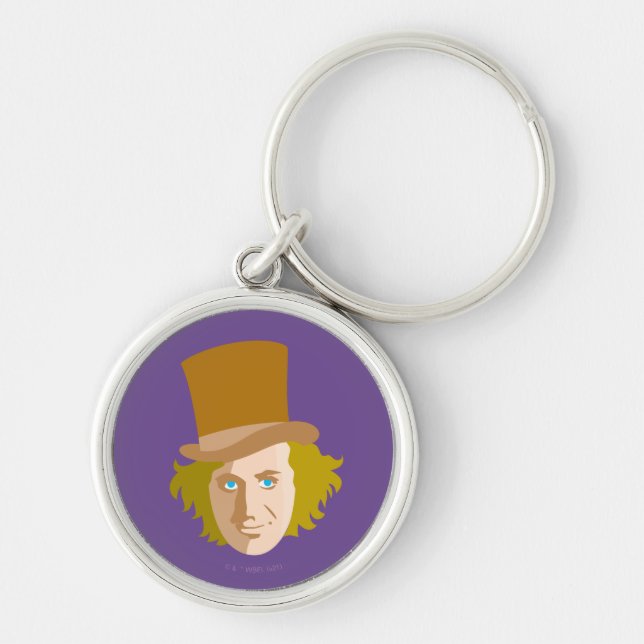 Chaveiro Willy Wonka Stenciled Face Graphic (Frente)