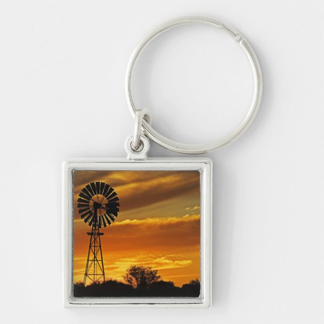 Chaveiro Windmill e Sunset, William Creek, Oodnadatta (Frente)