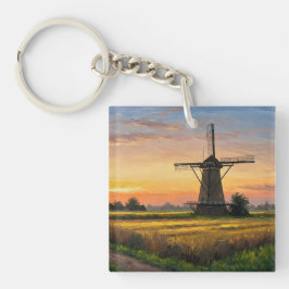 Chaveiro Windmill In The Countryside