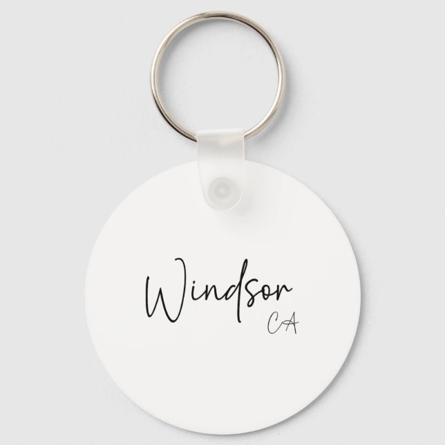 Chaveiro Windsor Califórnia Ca Retrô  (Frente)