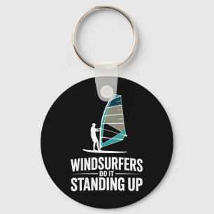 Chaveiro Windsurfers Fazem Isso Em Pé Prancha de Surf Onda