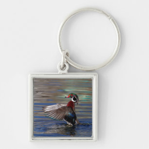 Chaveiro Wing Flapping Wood Duck