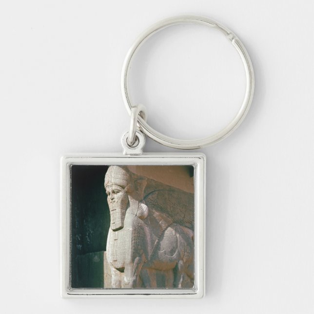 Chaveiro Winged humano-dirigiu o touro, período (Frente)