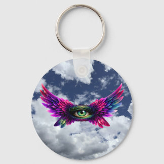 Chaveiro Winged Protection Eye – Round Intention Keychain