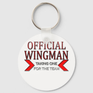Chaveiro WingMan oficial que toma um para o vermelho da