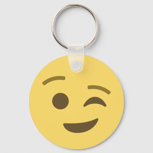 Chaveiro Winking Emoji (Frente)