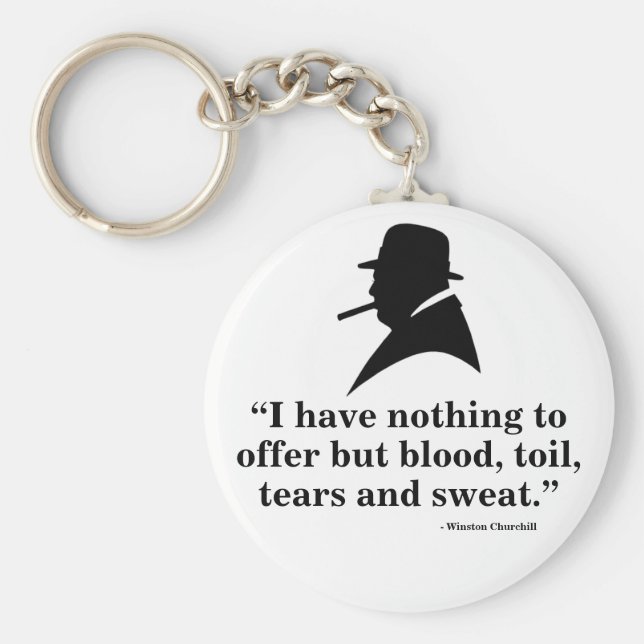 Chaveiro Winston Churchill Keyring - Cotação 10 (Frente)