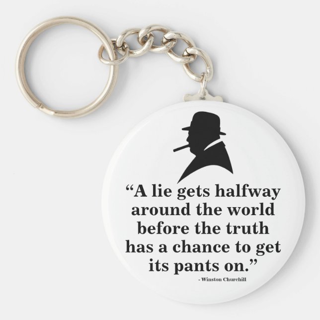 Chaveiro Winston Churchill Keyring - Cotação 24 (Frente)