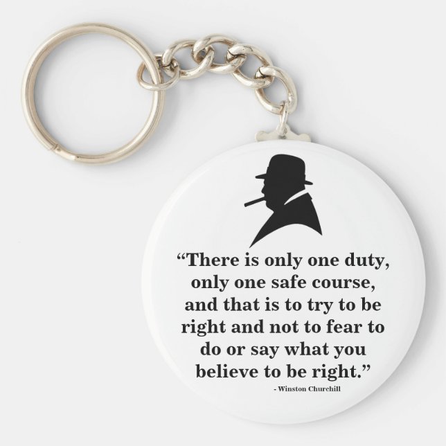 Chaveiro Winston Churchill Keyring - Cotação 8 (Frente)