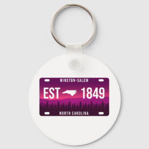 Chaveiro Winston-salem North Carolina License Plate
