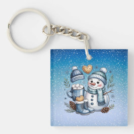 Chaveiro Winter Cozy Snowman