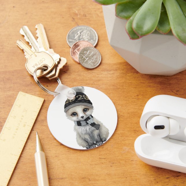 Chaveiro Winter Cutie 2026 Keychain Cute Winter Animal Key (Mesa)