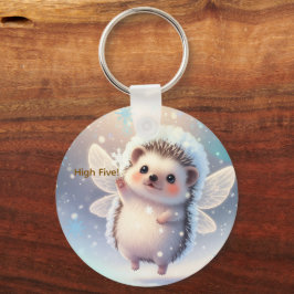 Chaveiro Winter Fairy Hedgehogs  – Cute Snowflake 