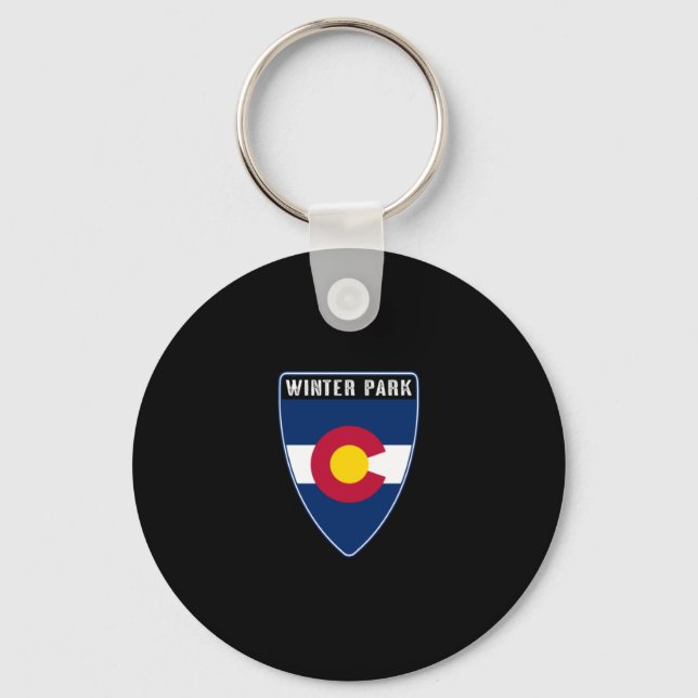 Chaveiro Winter Park Colorado Shield (Frente)