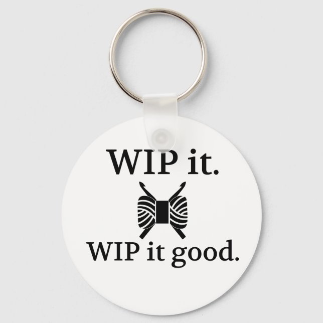 Chaveiro WIP Bom - Crochet {Light} (Frente)