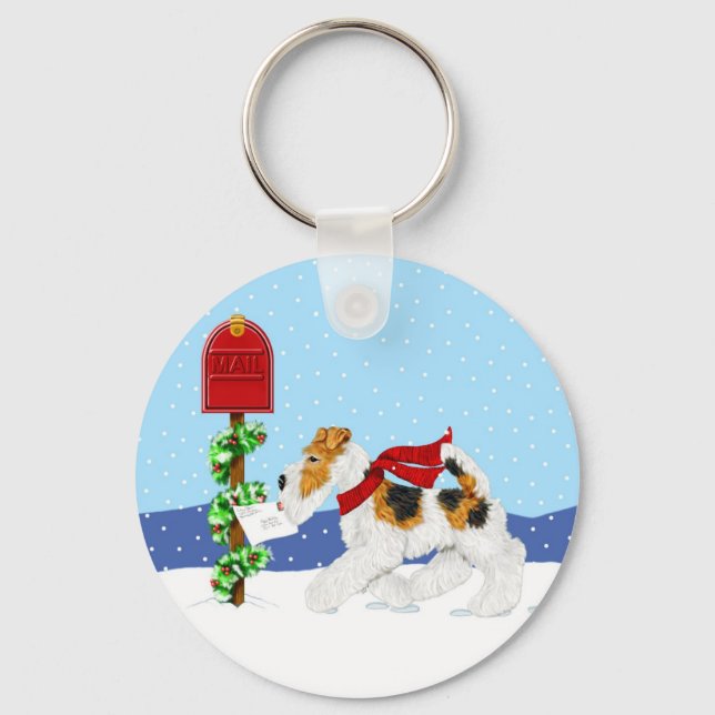 Chaveiro Wire Fox Christmas Mail (Frente)