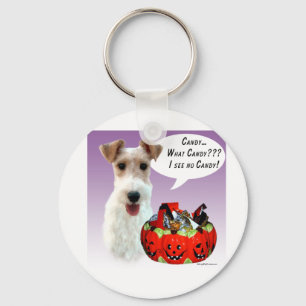 Chaveiro Wire Fox Terrier Halloween Candy