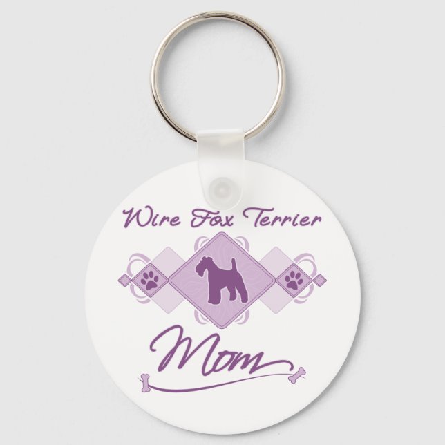 Chaveiro Wire Fox Terrier Mãe (Frente)