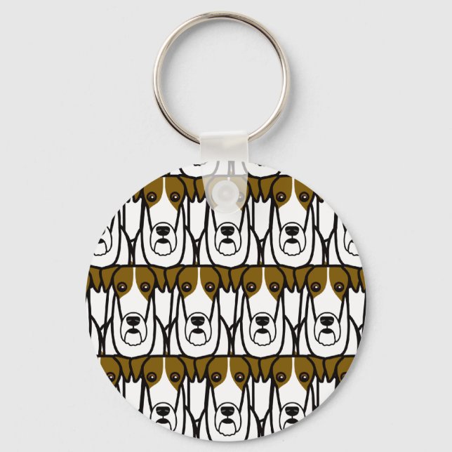 Chaveiro Wire Fox Terriers (Frente)