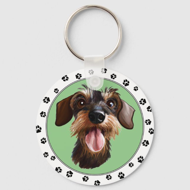 Chaveiro Wirehaired Dachshund (Frente)