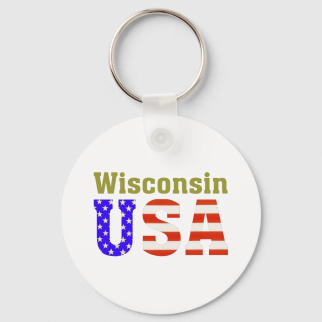 Chaveiro Wisconsin USA! (Frente)