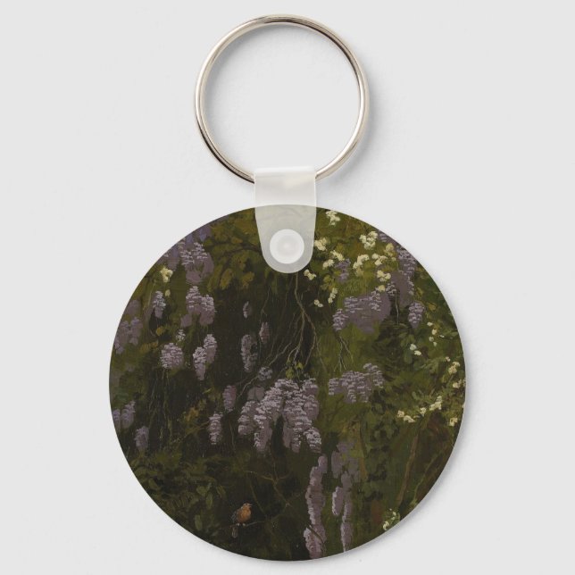 Chaveiro Wisterias in Bloom - Composição Floral (Frente)