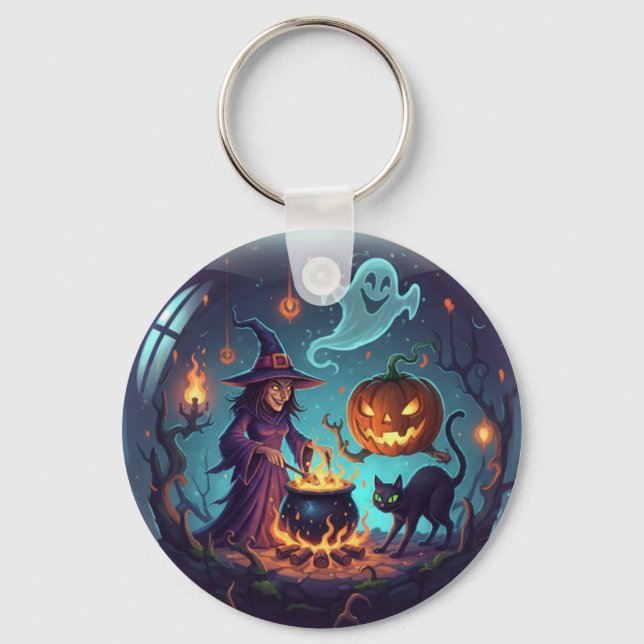 Chaveiro Witch’s Halloween Night Magic (Frente)