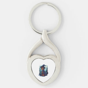 Chaveiro Wizard Wiener � Dachshund Mágico