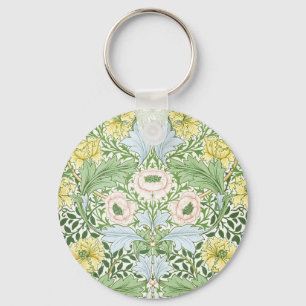 Chaveiro Wm Morris Myrtle Floral Arte Nova Brilhante