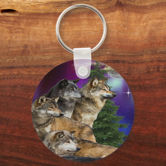 Chaveiro Wolf e Moon (Frente)