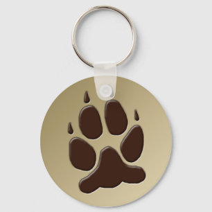 Chaveiro Wolf Paw Print