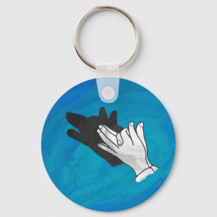 Chaveiro Wolf Shadow em Azul