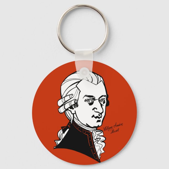 Chaveiro Wolfgang Amadeus Mozart (Frente)