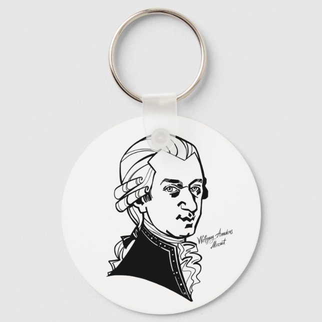 Chaveiro Wolfgang Amadeus Mozart (Frente)