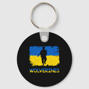 Chaveiro Wolverines Apoiam a Ucrânia Apoiam a Ucrânia Stand
