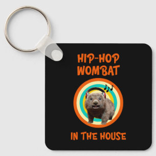 Chaveiro Wombat de Hip-hop Engraçado em Casa