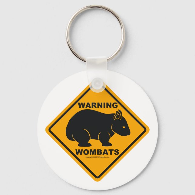 Chaveiro Wombat - Sinal de Aviso (Frente)