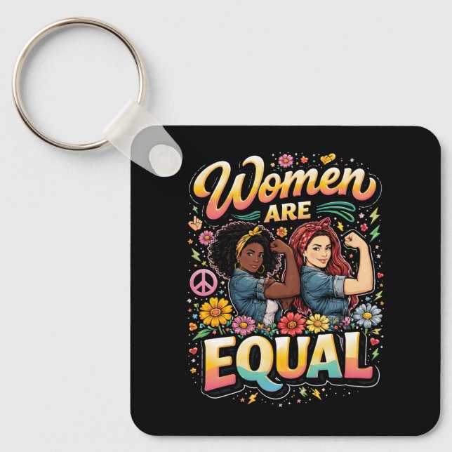 Chaveiro Women Are Equal (Frente)
