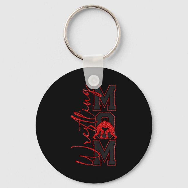 Chaveiro Women Wrestling Mom Funny Wrestle Wrestler Mothers (Frente)