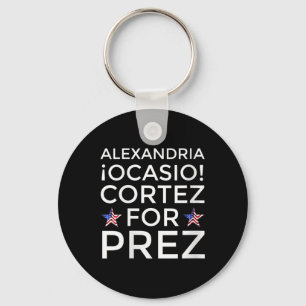 Chaveiro Womens Aoc Para O Presidente Alexandria Ocasio-cor