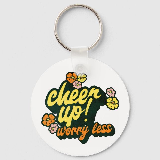 CHAVEIRO WOMEN'S CHEER UP WORRY LESS KEYCHAIN  (Frente)