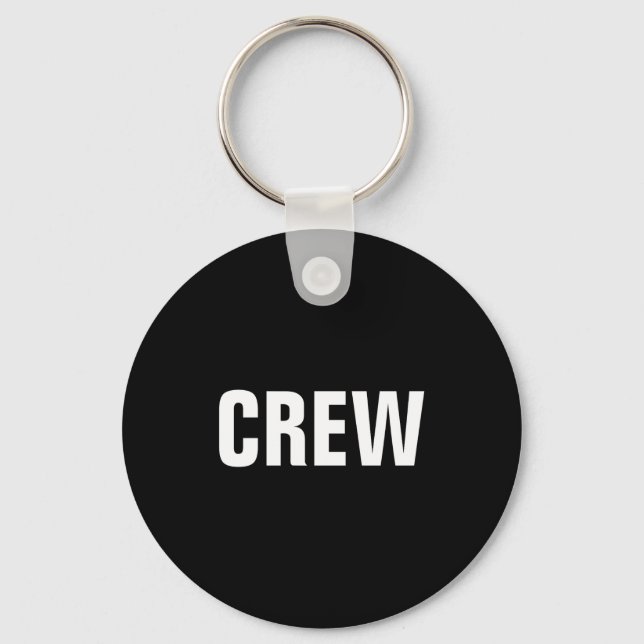 Chaveiro Womens Christmas Crew Team Staff Member Red White  (Frente)