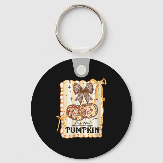 Chaveiro Womens I'm Her Pumpkin Cherry Couple Coquette Bow  (Frente)