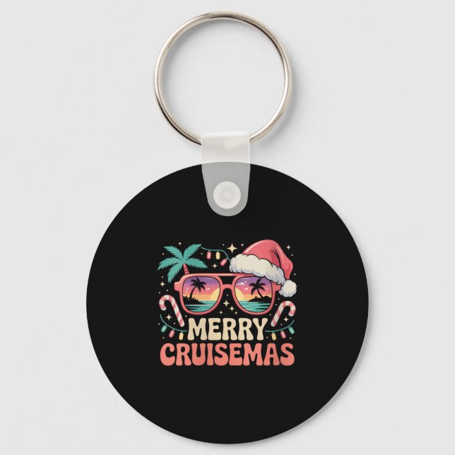 Chaveiro Womens Merry Cruisemas 2025 2026 Christmas Santa R (Frente)