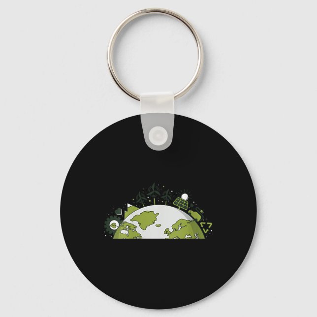 Chaveiro Womens Renewable Energy &amp; Reciclagem - (Frente)